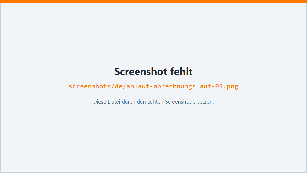 Abrechnungslauf